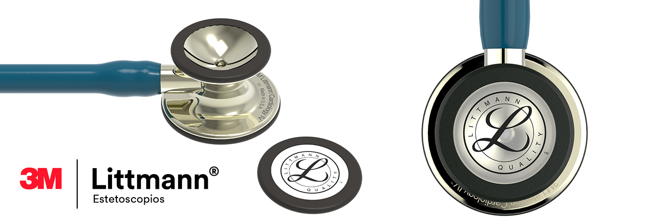 Estetoscopio Littmann Cardiology IV Azul Caribeño Acabado Champaña