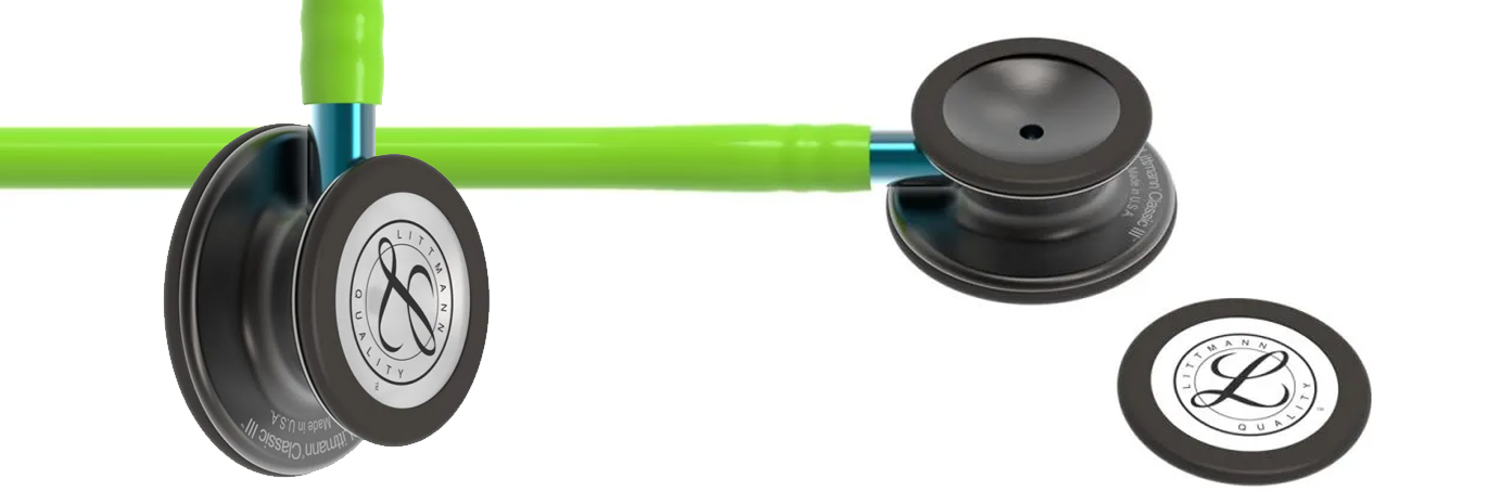 Estetoscopio Littmann Classic III Amarillo Limón Acabado Ahumado 5875