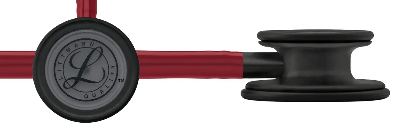 Estetoscopio Littmann Classic III Borgoña / Edición en Negro 5868