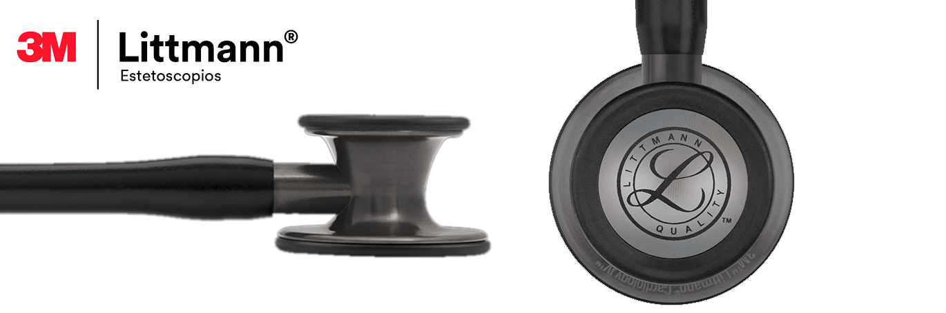 estetoscopio Littmann Cardiology IV Acabado Negro Humo