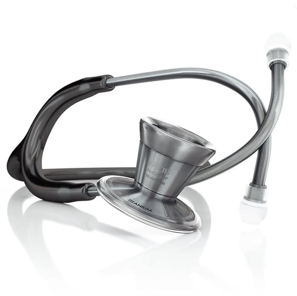 MDF ProCardial® Titanium Stethoscope Black / Metalika Stethoscope