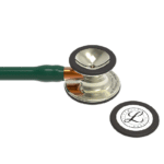 Stethoscope Littmann Cardiology IV Hunter Green Champagne Orange Stem 6206