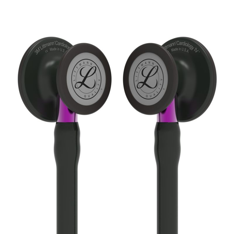 Stethoscope Littmann Cardiology IV Black / Black Finish / Violet Stem 6203