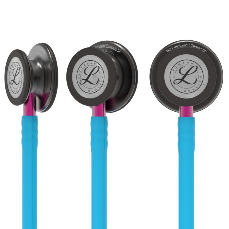 Littmann Stethoscope Classic III Turquoise / Smoke Edition / Violet Stem 5872