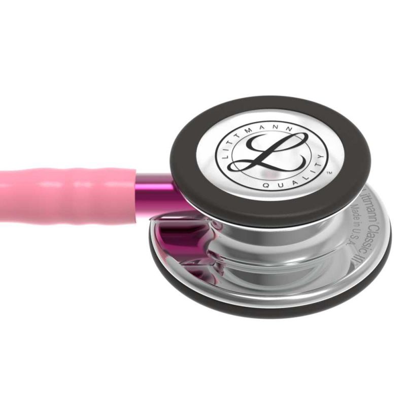 Littmann Stethoscope Classic III Pearl Pink / Mirror Finish / Violet Stem 5962