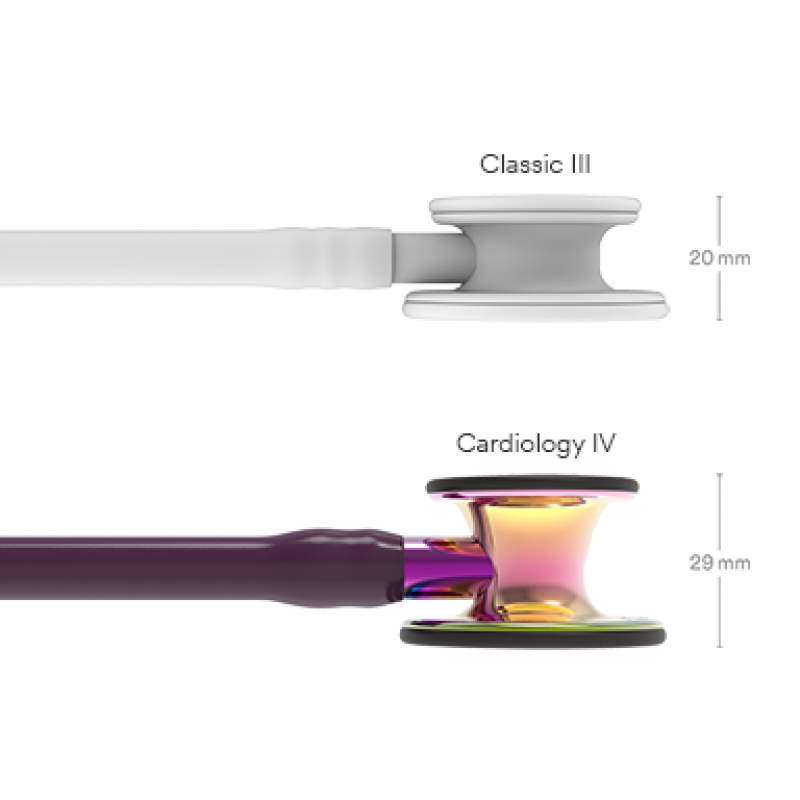 Littmann Stethoscope Cardiology IV Plum/ Rainbow / Violet Stem - Image 3