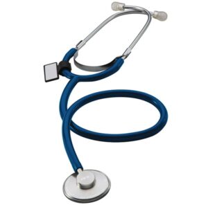MDF Basic Single Head Stethoscope - Royal Blue / Silver
