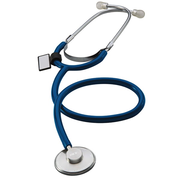 MDF Basic Single Head Stethoscope Royal Blue / Silver Stethoscope