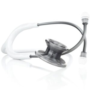 MDF MD One® EPOCH® Titanium Stethoscope - White / Metalika
