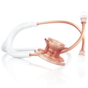 MDF MD One® EPOCH® Titanium Stethoscope - White / Rose Gold