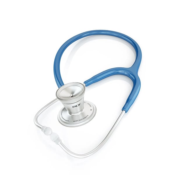 MDF ProCardial® Stainless Steel Stethoscope - Royal Blue / Silver - Image 2