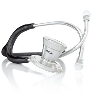 MDF ProCardial® Stainless Steel Stethoscope - Black / Silver