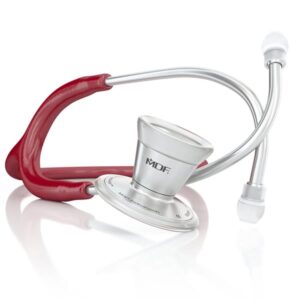 MDF ProCardial® Stainless Steel Stethoscope - Burgundy / Silver