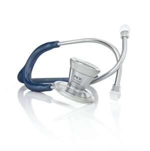 MDF ProCardial® Titanium Stethoscope - Navy Blue / Silver